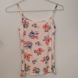 Tank top floral mm white based